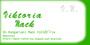 viktoria mack business card